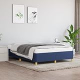 Maison Exclusive - Cadre de lit sans matelas, bleu, 140x190 cm, rembourré