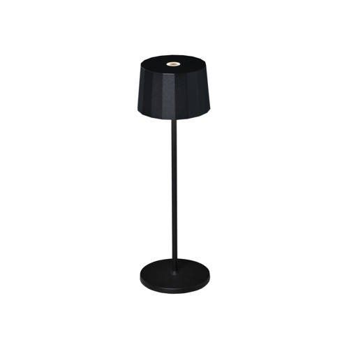 KONSTSMIDE Positano Tafellamp - Zwart - Warm Wit - 2.2W - Buitenlamp