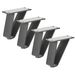 SOTECH 4 stuks TANGO meubelpoten, 108,5 mm, mat zwart, metaal