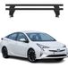Omac Barres de toit transversales en aluminium pour Toyota Prius IV 2015-2018 Pre-FL – Antivol – Rainure en T – Testées City Crash – Charge max 50 kg Noir
