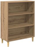 vidaXL Dressoir Artisan Eiken 69,5 x 32,5 x 90 cm Bewerkt hout