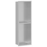 vidaXL Douche Niche Zilver 60 x 20 x 9,5 cm Roestvrij staal