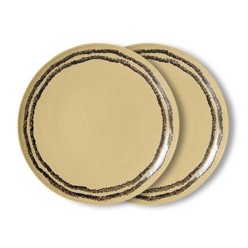 HKLIVING dinerbord 70s (Ø27,5 cm) (set van 2)