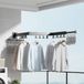 Marque non spécifiée Sèche-linge mural - Rétractable - Pliable - Noir