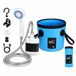 Mormark AQUAPORT Camping Douche Buitendouche Tuindouche Draagbare Douche Mobiele Douche Wit/Blauw Kunststof 20L