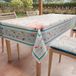 PETTI Artigiani Italiani - Tafelkleed Vlekbestendig Rechthoekig 140x180 cm 6 Personen, Afwasbaar Keukentafelkleed van Microvezel, Design Sea Life Zeebodem, 100% Made in Italy