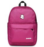 Invicta LAB Schoolrugzak, fuchsia, rugzak met twee vakken, organizertas, pc-tas, zijvakken voor drinkfles, eco-materiaal, Fuchsia, 30,5 x 39 x 21,5 cm, school