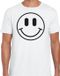 Bellatio Decorations Verkleed shirt heren - Smile / Emoticon - wit - carnaval - foute party - feestkleding M