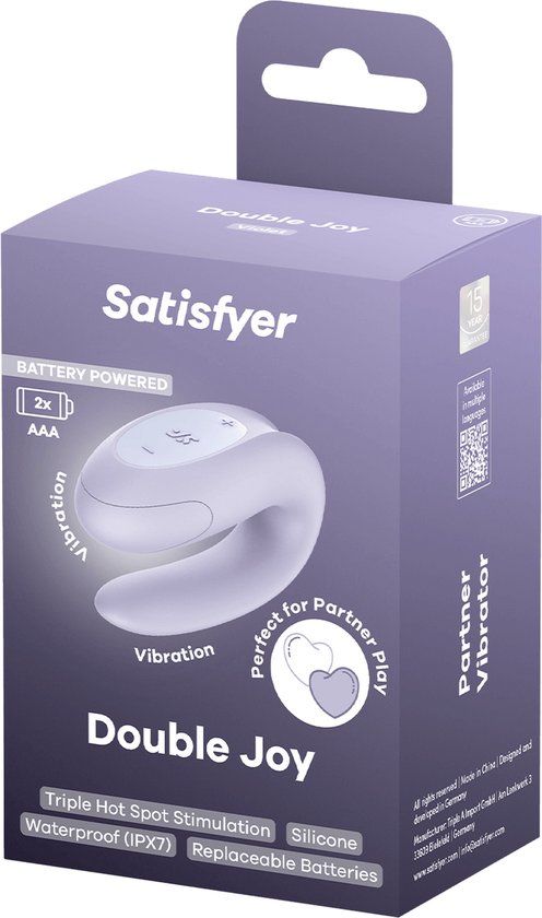 Satisfyer Double Joy Battery-Line Lila