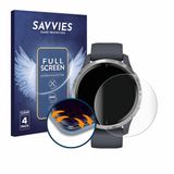 Savvies - Screenprotector voor Garmin Venu (43 mm) - Folie Beschermfolie transparant volledig dekking 4 Stuks