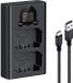 K&F Concept Chargeur double pour Sony NP-FZ100