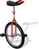 vidaXL Eenwieler verstelbaar 20 inch rood