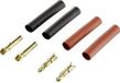 Reely 1373188 Accupack stekker 2 mm Verguld 2 paar