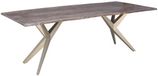 MASSIVMOEBEL24.DE FREEFORM #35 table à manger laqué gris bois massif acacia
