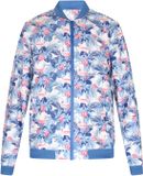 Homebase Gebloemde Jas met Rits Lange Mouw Roze Polyester S
