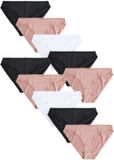 Next - Dames - Set van 10 slipjes van microvezels met hoog uitgesneden pijpjes - Zwart