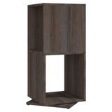 vidaXL Draaikast Grijs Eiken 34.5x34.5x75.5 cm
