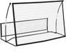 OEM Wan GmbH Voetbal Rebounder - Kickback doel - Balvaardigheid trainen - Dubbelzijdig ontwerp - 200 x 94 cm - Zwart