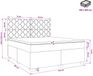 vidaXL Boxspringbed met matras en hoofdeinde Zwart 140 x 190 cm Stof