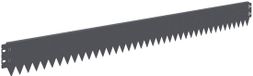 vidaXL Bordure de pelouse - 50 pièces - 103 x 10 cm - Acier - Anthracite