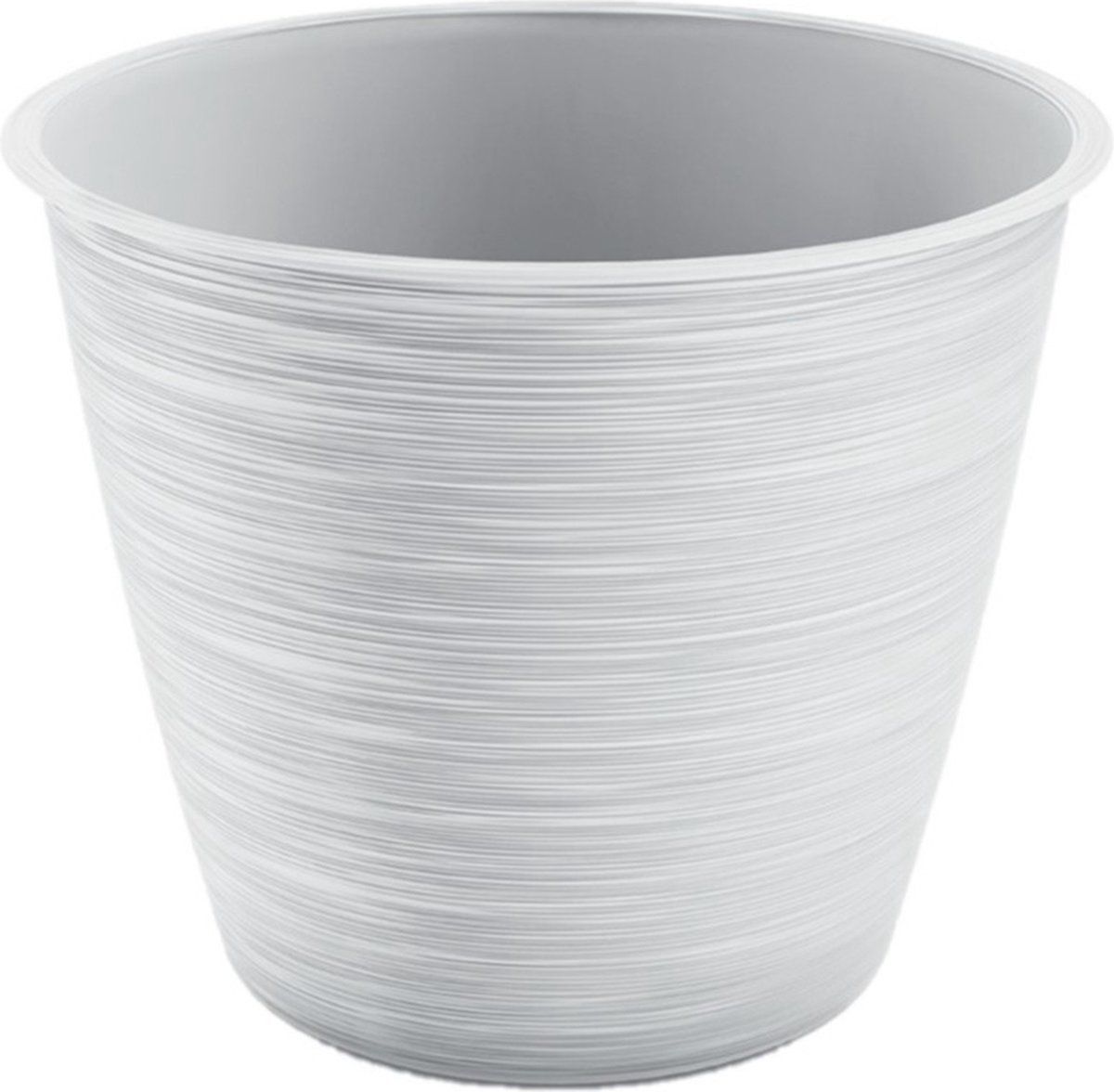 Prosperplast Paintstripe Plantenpot - Ø 24 cm - Wit