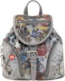 Desigual Mickey All Denim Backpack Mini Denim Light Grey Lichtgrijs