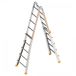 Layher Topic 1058: Telescoopladder met 4x5 sporten