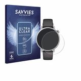 Savvies Film protecteur d'écran pour Xiaomi Watch S4 (41 mm) - Film protecteur transparent 6 Pièces