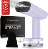 FLOWSTEAM® Luxe Kledingstomer - Handstomer - Stoomreiniger - Stoomapparaat Kleding - Lavender Edition - Inclusief Opbergzakje