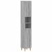 vidaXL Badkamerkast met Open Plank DELFT Grijs Sonoma 30 x 31 x 190 cm