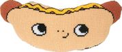 Vervaco Kruissteekvormkussen kit met rug - Eva Mouton - Hotdog