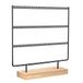Mocolo Oorbel organizer, oorbel displaystandaard, oorbelhouder voor hangende oorbellen (66 gaten & 3 lagen), Hout