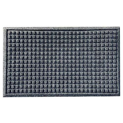 Nicoman Wafelbarrière Deurmat Schraap en absorberend Binnen/buiten Deurmat 75x45cm (30''x18''), Grijs