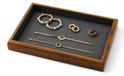 Elzusha - Boîte à bijoux en bois avec intérieur en microfibre pour un rangement optimal