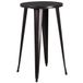 Flash Furniture Ronde tafel voor binnen-buiten, metaal, zwart/antiek goud, 101,6 x 66,04 x 12,7 cm