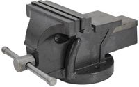 AWTools Serie - Stalen Bankwerker Bankschroef - 100mm - Gietijzeren Constructie - Gehard Stalen Bekken