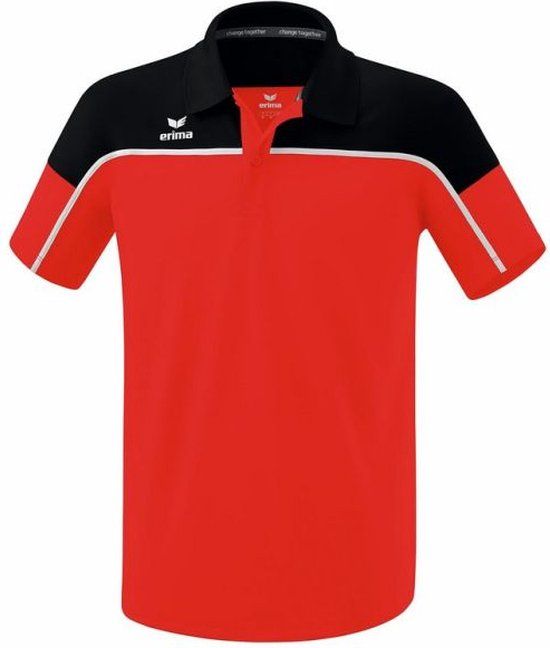 Erima Change Polo - Rood/Zwart/Wit - Maat XXXL - Heren