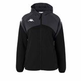 Kappa Dames trainingsjack Fianta Zwart-grijs DK Polyester M
