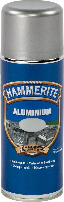 Hammerite Metaallak - Aluminium - 0.4L - Mat