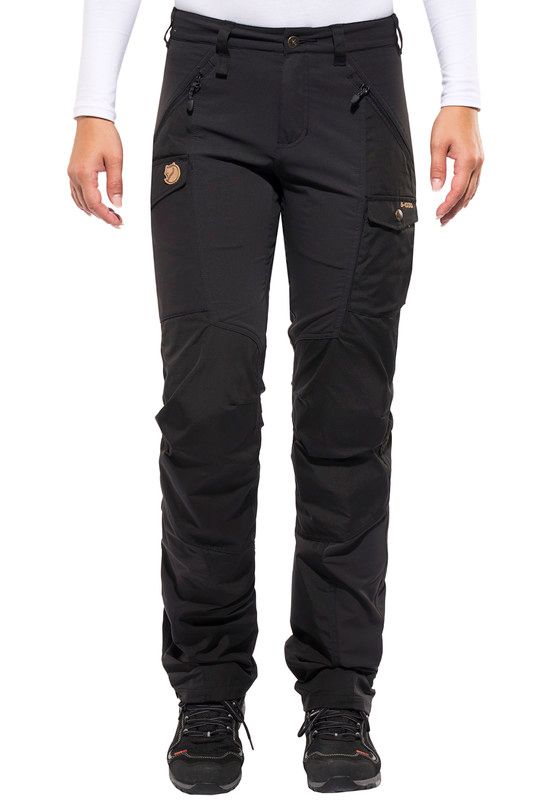 Fjällräven Nikka lange broek Dames zwart 38 2018 Trekking Wandelbroeken