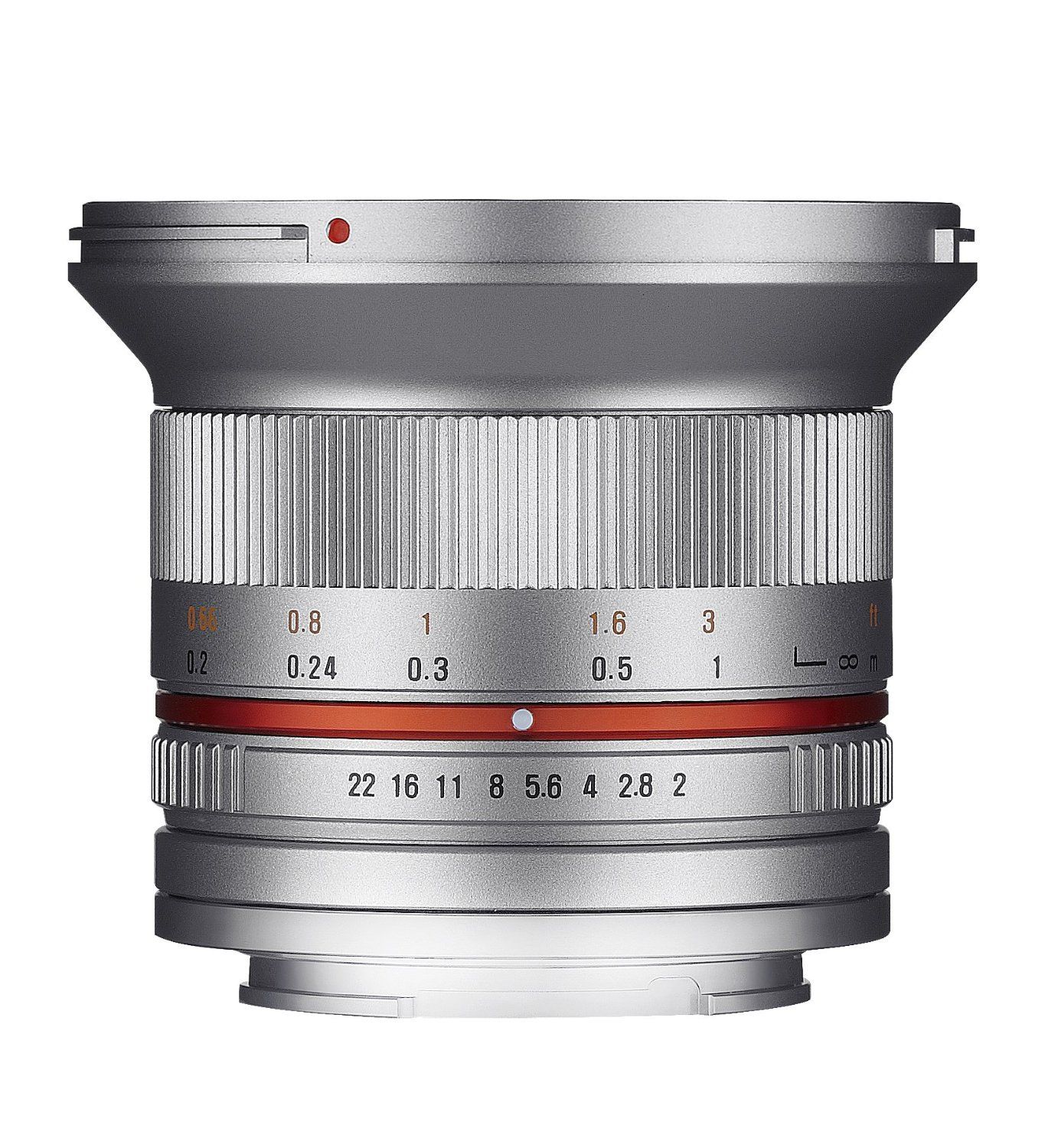Samyang 12mm F2.0 NCS CS - Micro Four Thirds (MFT) - Zilver