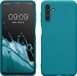 kwmobile Hoes compatibel met Samsung Galaxy A04s hoes - Zachte siliconen telefoonhoes - mat petrol