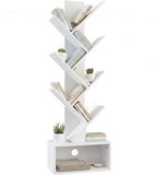 Merkloos Boekenkast - wit - 38x113x20 cm - smal