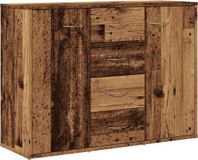 vidaXL Dressoir 88x30x64 cm bewerkt hout oud houtkleurig