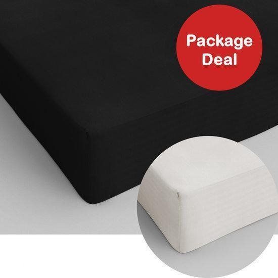 Pip Studio Dreamhouse Package Deal 2x Fitted Sheet Cotton 70x200 cm Black