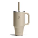 Hydro Flask Travel Tumbler 936 ml (32 oz) with Clear Press-In Straw Lid