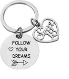 Tecreo Inspirerende sleutelhanger voor 18e verjaardag voor dochter, zus, vriendin, familie, verjaardagscadeau voor meisjes