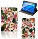 Lenovo Tab E10 Housse Fleurs
