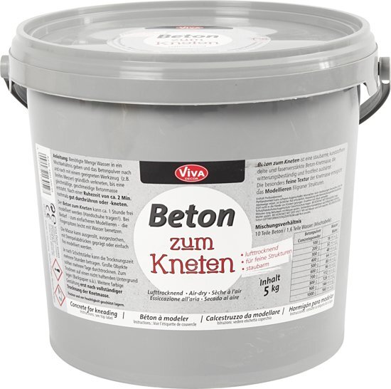 - Kneedbeton, 5000 gr, grijs