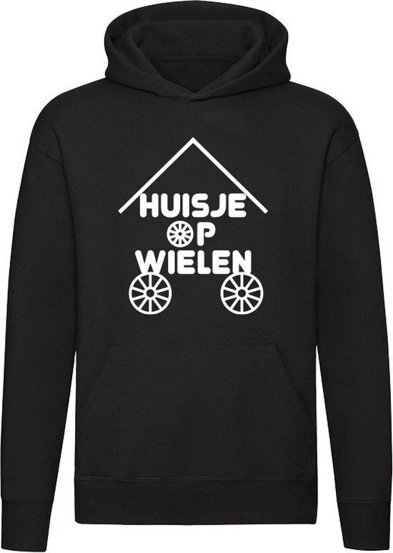 Sol's Huisje op wielen Hoodie - Zwart - 5XL - Unisex